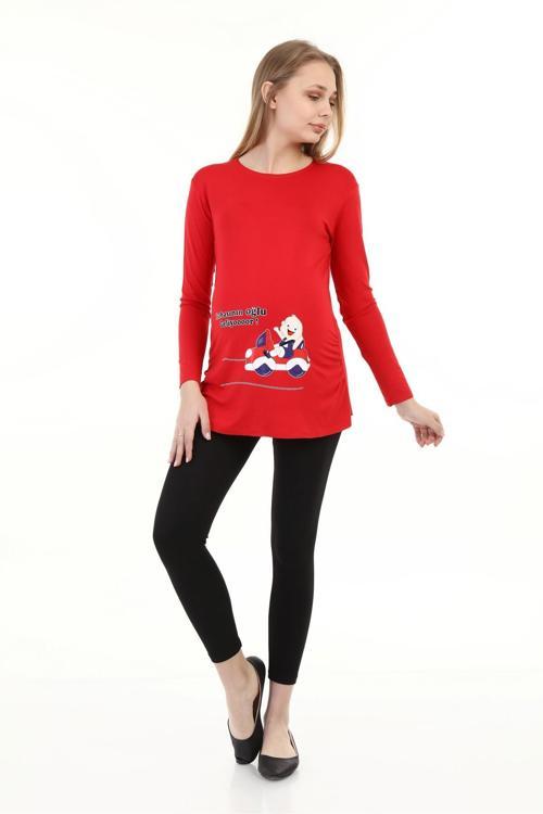 4464-Babasının Oğlu Geliyor Viskon Hamie Esprili T-Shirt