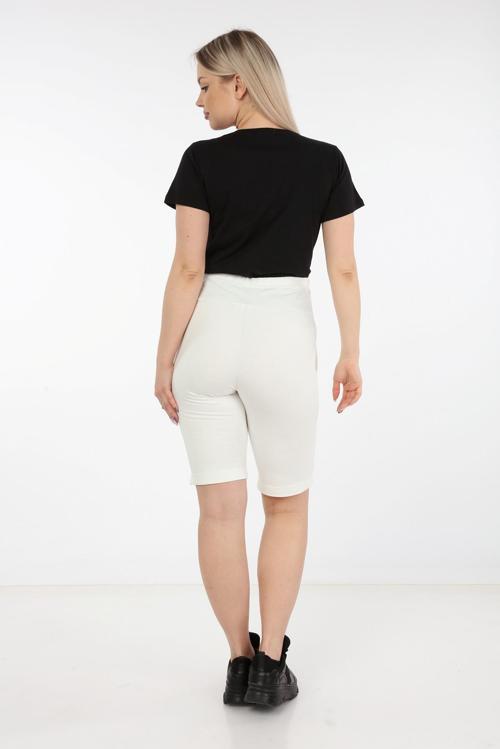 4440-Pamuk Lycra Karın Bandlı Hamile Penye Şort