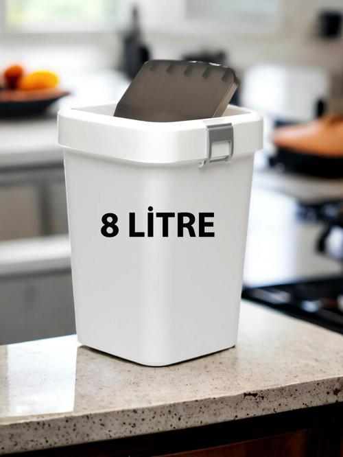 COB-410 Comfort Dustbin 8 Litre Çöp Kutusu Kovası Beyaz