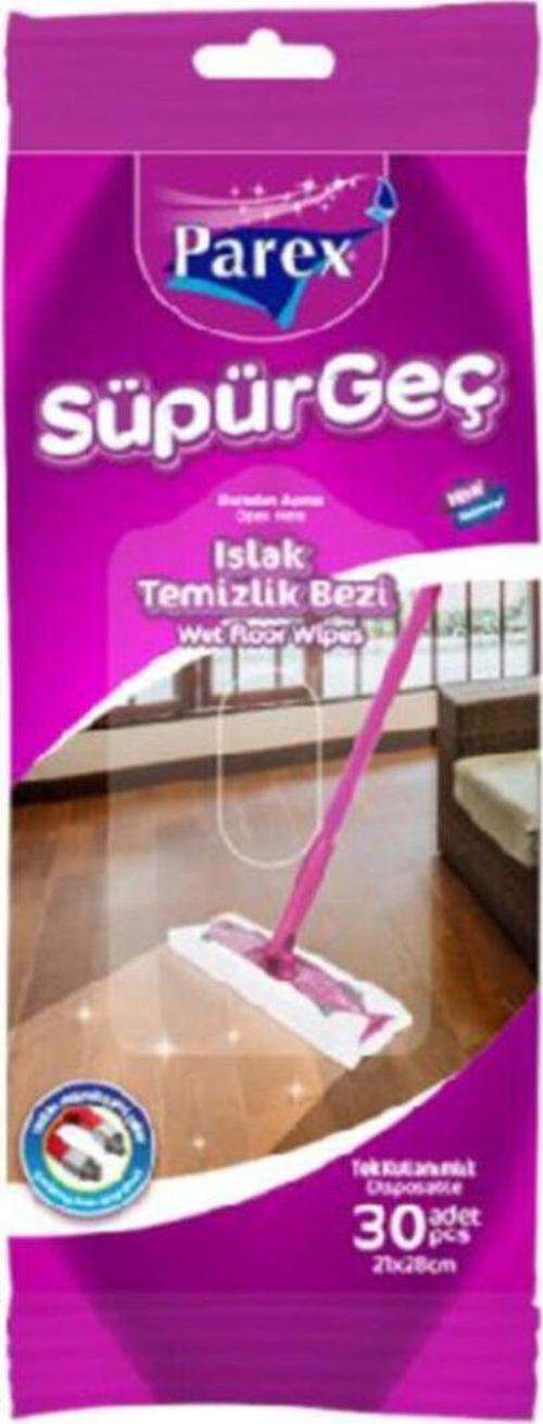 Süpürgeç Yedek Islak Temizlik Bezi 30'lu