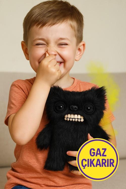 Gaz Çıkaran Fuggler Fart Face Sesli Hareket Sensörlü Komik Çirkin Peluş Oyuncak Munch Munch 22cm