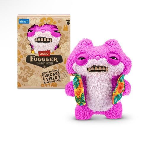 Vacay Vibes Tatil Havası ZURU Fuggler Komik Peluş Oyuncak - Sketchy Squirrel 22 cm