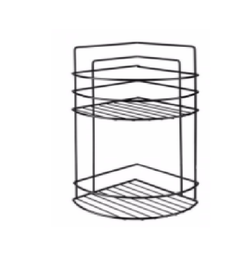 MK 2'Lİ BANYO KÖŞE  ŞAMPUANLIK SİYAH