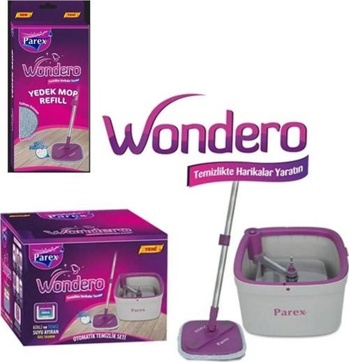 Wondero Temiz Su Ile Kirli Su Ile Ayıran Otomatik Temizlik Seti + Yedek Paspas Mop