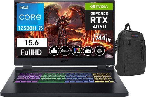 Nitro 5 AN515-58I5 12500H 64gb DDR5 512gb SSD 6GB RTX4050 15.6" 144Hz IPS FHD WIN11Home NHQLZEY00116+ZettaÇanta