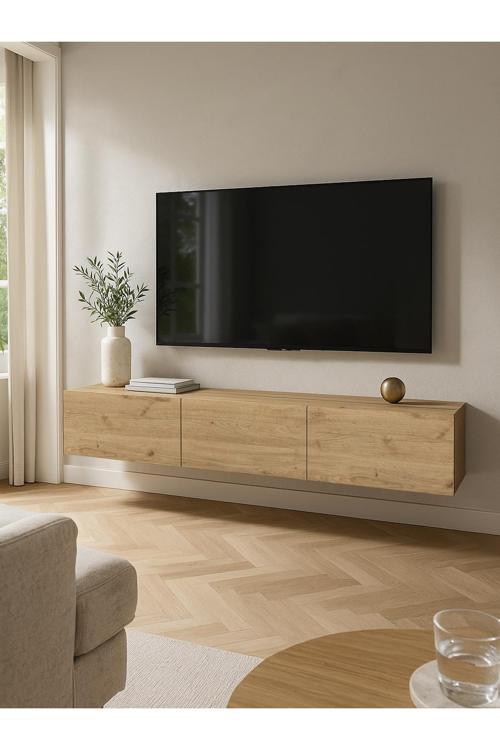 Cercei Tv Standı, Tv Sehpası 180 Cm Sepet - Modern Tv Ünitesi