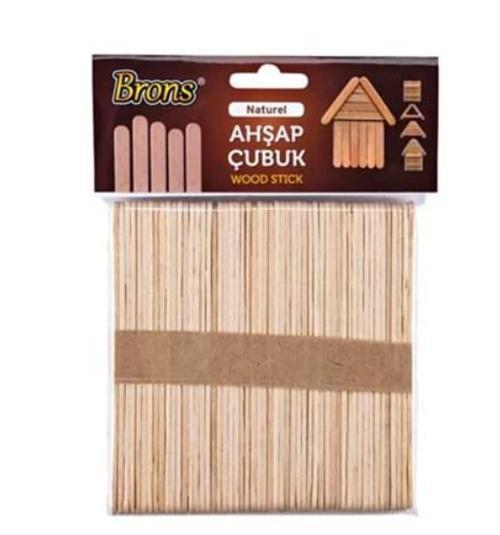 Dondurma Çubuğu Renksiz Geniş 50Li - 2 paket