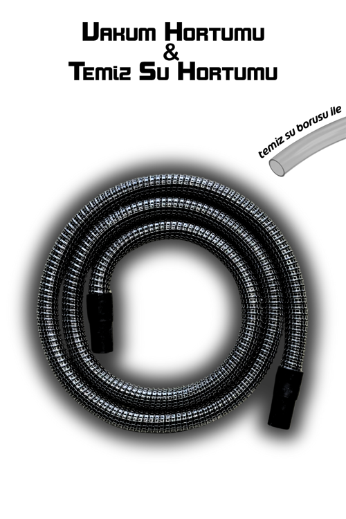  Safran Fantom Anafor Koltuk Yıkama Makinelerine Uyumlu Çelik Telli Vakum Hortumu