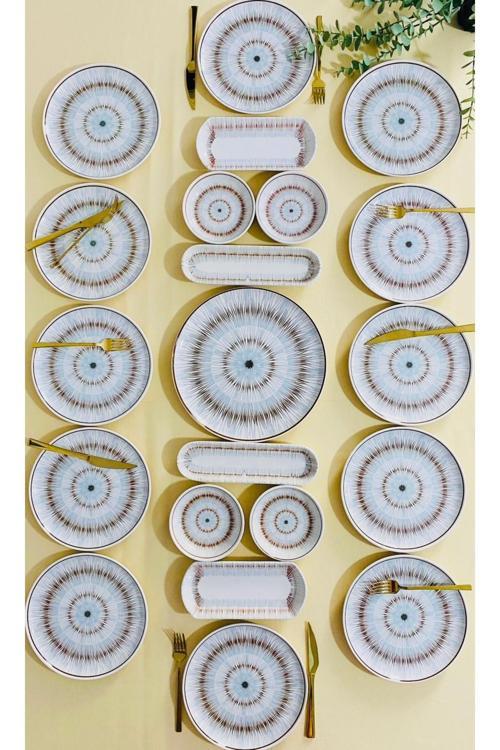 Blue Eyes 12 Kişilik 21 Parça Kahvaltı Takımı