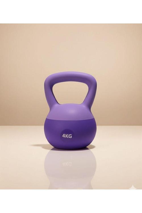 4 Kg Soft Kettlebell - Yumuşak Tabanlı, Darbeye Dayanıklı, Sessiz Ve Güvenli Antrenman