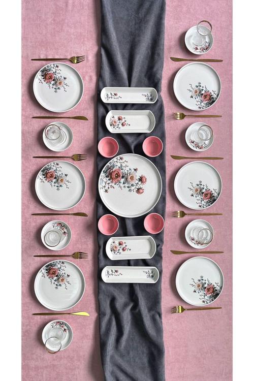 Hasbahçe Model 6 Kişilik 21 Parça Kahvaltı Takımı