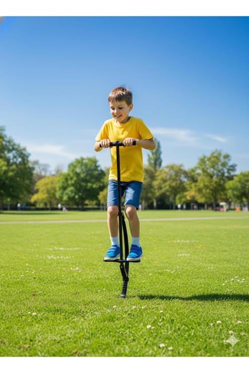 Çocuk Zıplama Çubuğu Pogo Stick – Denge, Eğlence Ve Egzersiz İçin Zıp Zıp Oyuncağı