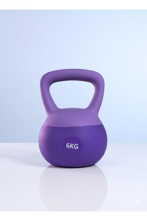 6 Kg Soft Kettlebell - Yumuşak Tabanlı, Darbeye Dayanıklı, Sessiz Kullanım