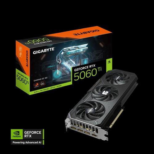 Gıgabyte Gv-n506tgamıng Oc-8gd, Rtx5060tı, Gamıng Oc, 8gb, Gddr7, 128bıt, 3 Fanlı, 1xhdmı, 3xdp, Gam