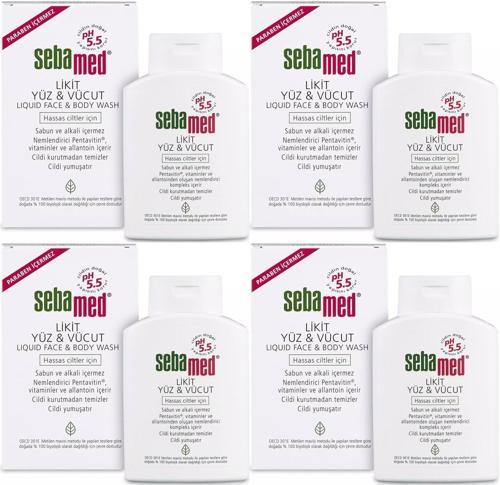 Yüz ve Vücut Temizleyici Likit 200ML (4 Lü Set)