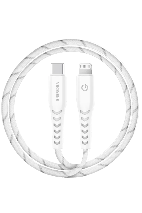 C94 NyloFlex 1.5M 100W Type-C to Lightning PD Hızlı Şarj Kablo - Beyaz