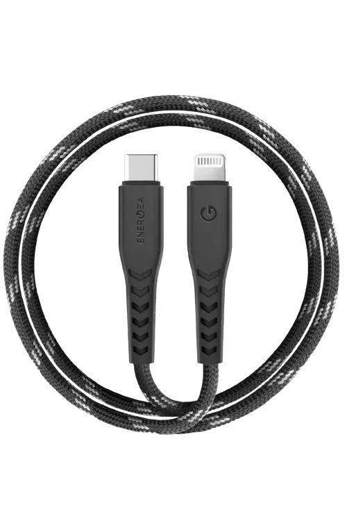 C94 NyloFlex 3M 100W Type-C to Lightning PD Hızlı Şarj Kablo - Siyah