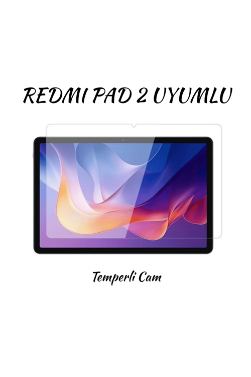 Redmi Pad 2 Uyumlu 11 inç Fuchsia Tablet Temperli Cam Ekran Koruyucu