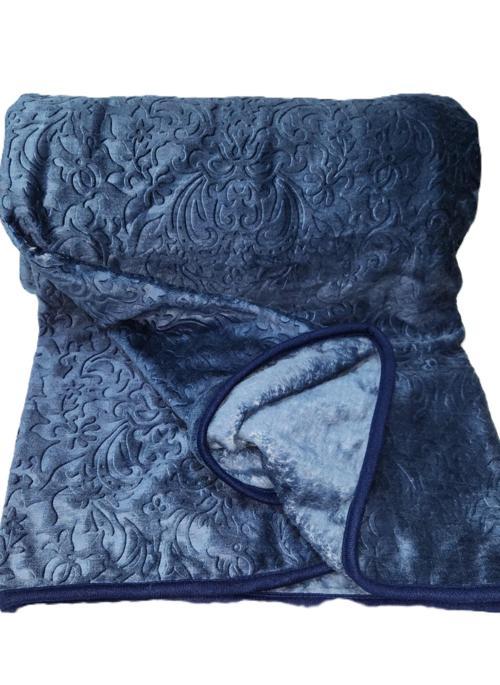 ELEGANT EMBOSS ÇİFT KİŞİLİK İSPANYOL BATTANİYE DENİM