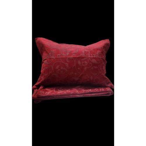 RÜYA ÇİFT KİŞİLİK PİKE YATAK ÖRTÜSÜ ŞÖNİL BORDO