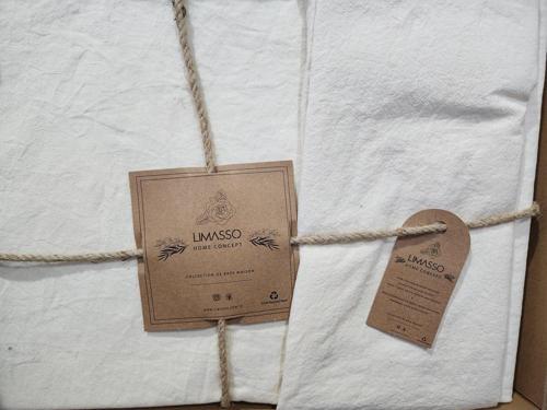 STONEWASHED NEVRESİM TAKIMI TEK KİŞİLİK AKDENİZ KREM