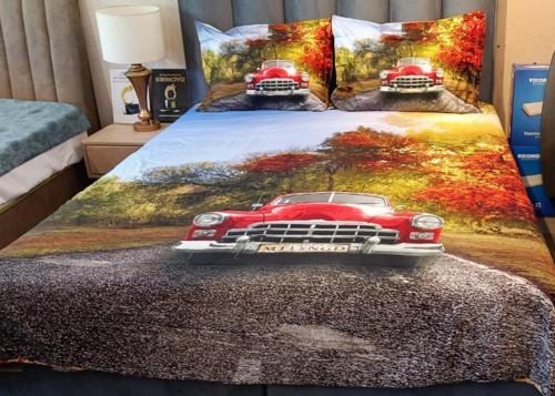 TÜRKİZ ÇİFT KİŞİLİK PAMUK SATEN NEVRESİM TAKIMI CARS