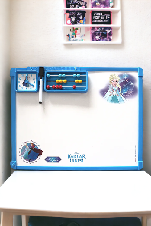 Frozen Elsa Serisi Abaküslü Çocuk Yazı Tahtası