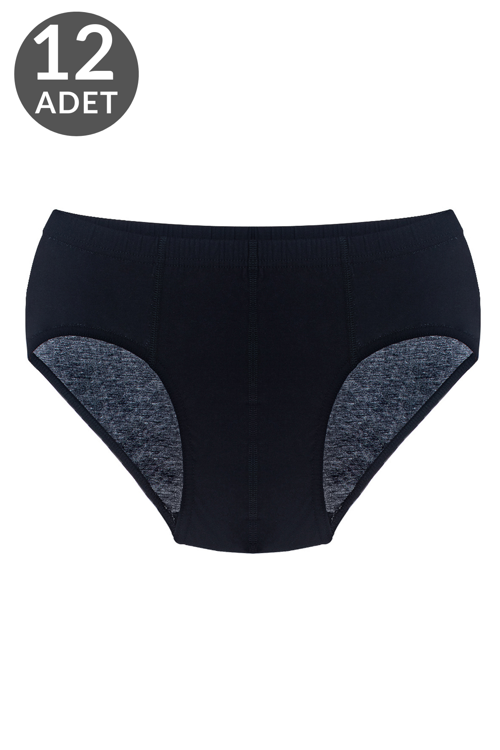 12 li Erkek %100 Pamuklu Süprem Külot 213