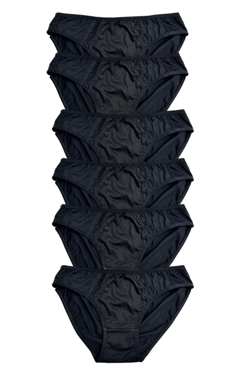 Kadın 6 lı Pamuklu Modal Dantelli Külot Seti 2174