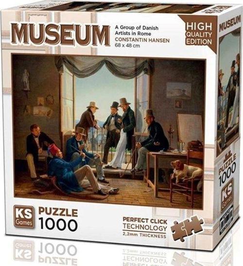 1000 Parça Danimarkalı Sanatçılar Roma'da Puzzle
