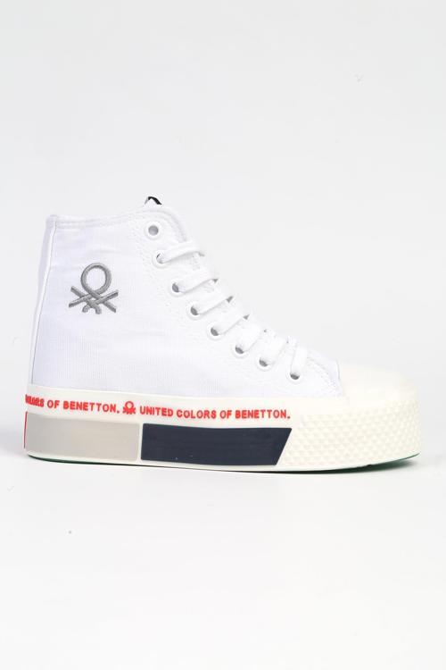 ® | BN-30942 - 3114 Beyaz Kırmızı - Kadın Spor Ayakkabı