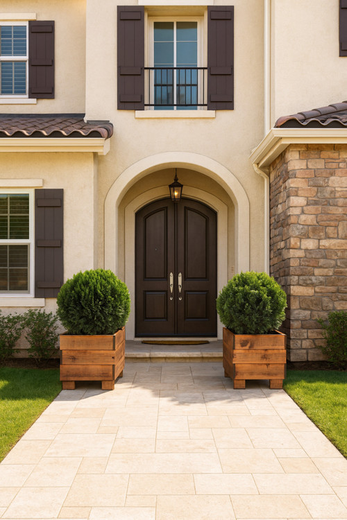 Ahşap Saksı Saksılık Büyük Boy Çiçeklik