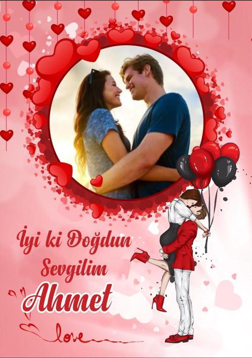 Sevgili Temalı Doğum Günü Afişi - 100x150 Cm