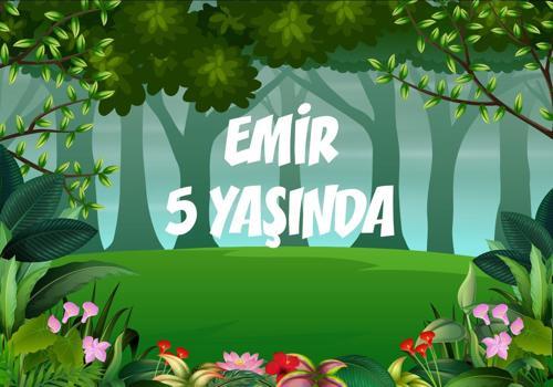 Orman Temalı Doğum Günü Afişi - 70x100 Cm