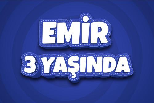 Mavi Doğum Günü Afişi - 50x70 Cm