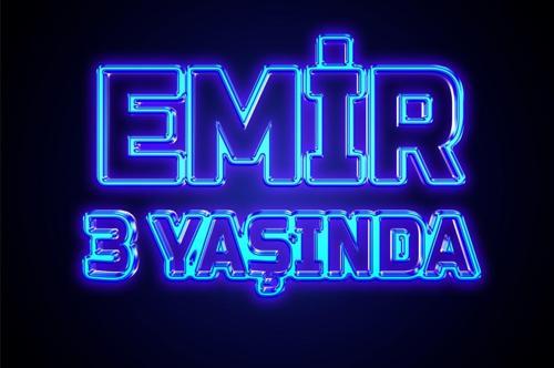 Mavi Doğum Günü Afişi - 100x150 Cm