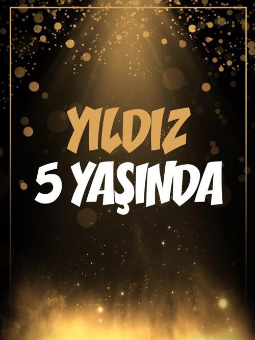 Gold Temalı Doğum Günü Afişi - 70x100 Cm