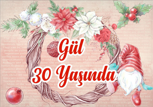Yılbaşı Temalı Doğum Günü Afişi - 100x150 Cm