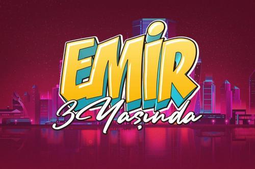 Şehir ve Grafiti Yazılı Doğum Günü Afişi - 70x100 Cm