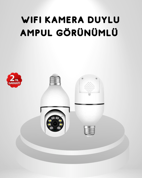 Akıllı Duylu 360° Güvenlik Kamerası – PTZ Özellikli, Uzaktan Kontrollü Akıllı Kamera