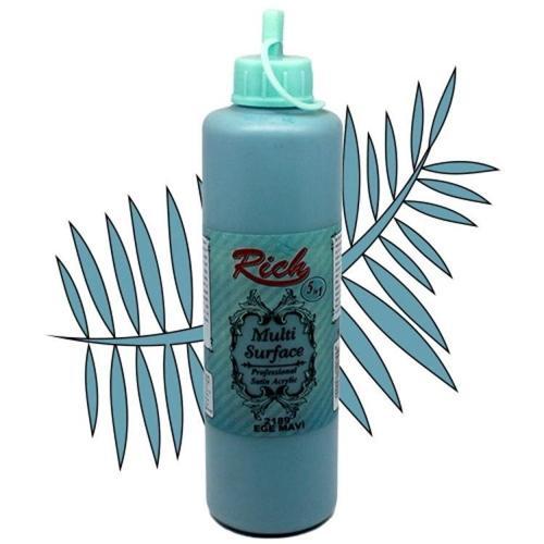 Multi Surface Her Yüzey İçin Akrilik Boya 500 cc. 2189 EGE MAVİ