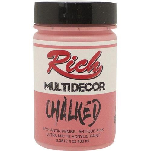 Multi Decor Chalked Akrilik Boya 100 cc. 4524 ANTİK PEMBE