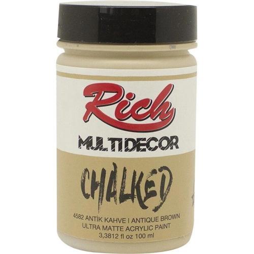 Multi Decor Chalked Akrilik Boya 100 cc. 4582 ANTİK KAHVE