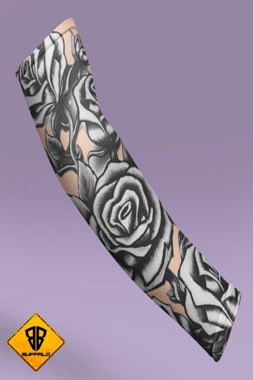 Motosiklet Bisiklet Kolluk Sağ Sol Kol Çorap Dövme Desenli