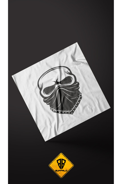 Unisex Pamuklu Çok Amaçlı Saç-Yüz Bağlanabıilir Motorcu Buff Bandana