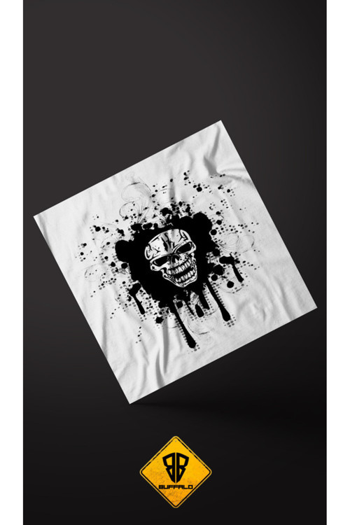 Unisex Pamuklu Çok Amaçlı Saç-Yüz Bağlanabıilir Motorcu Buff Bandana