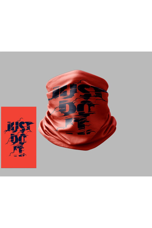 Yazı Tasarımlı Motorcu Çok Amaçlı Outdoor Boyunluk Unisex Bandana