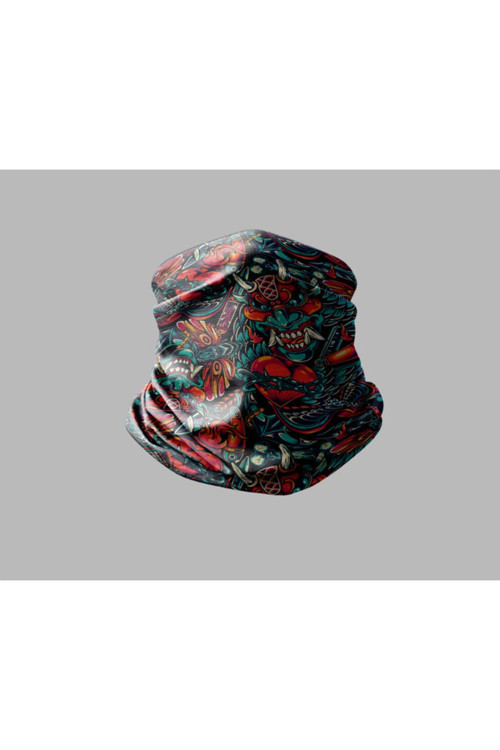 Motorcu Buff Maske Boyunluk Outdoor Boyunluk Unisex Bandana 5'li Paket