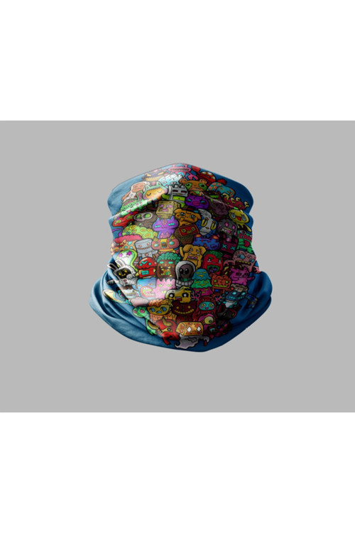 Motorcu Buff Maske Boyunluk Outdoor Boyunluk Unisex Bandana 5'li Paket