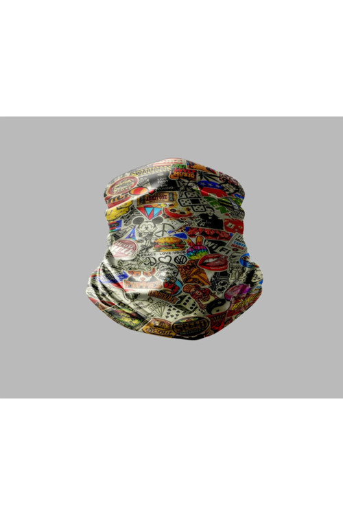 Motorcu Buff Maske Boyunluk Outdoor Boyunluk Unisex Bandana 5'li Paket